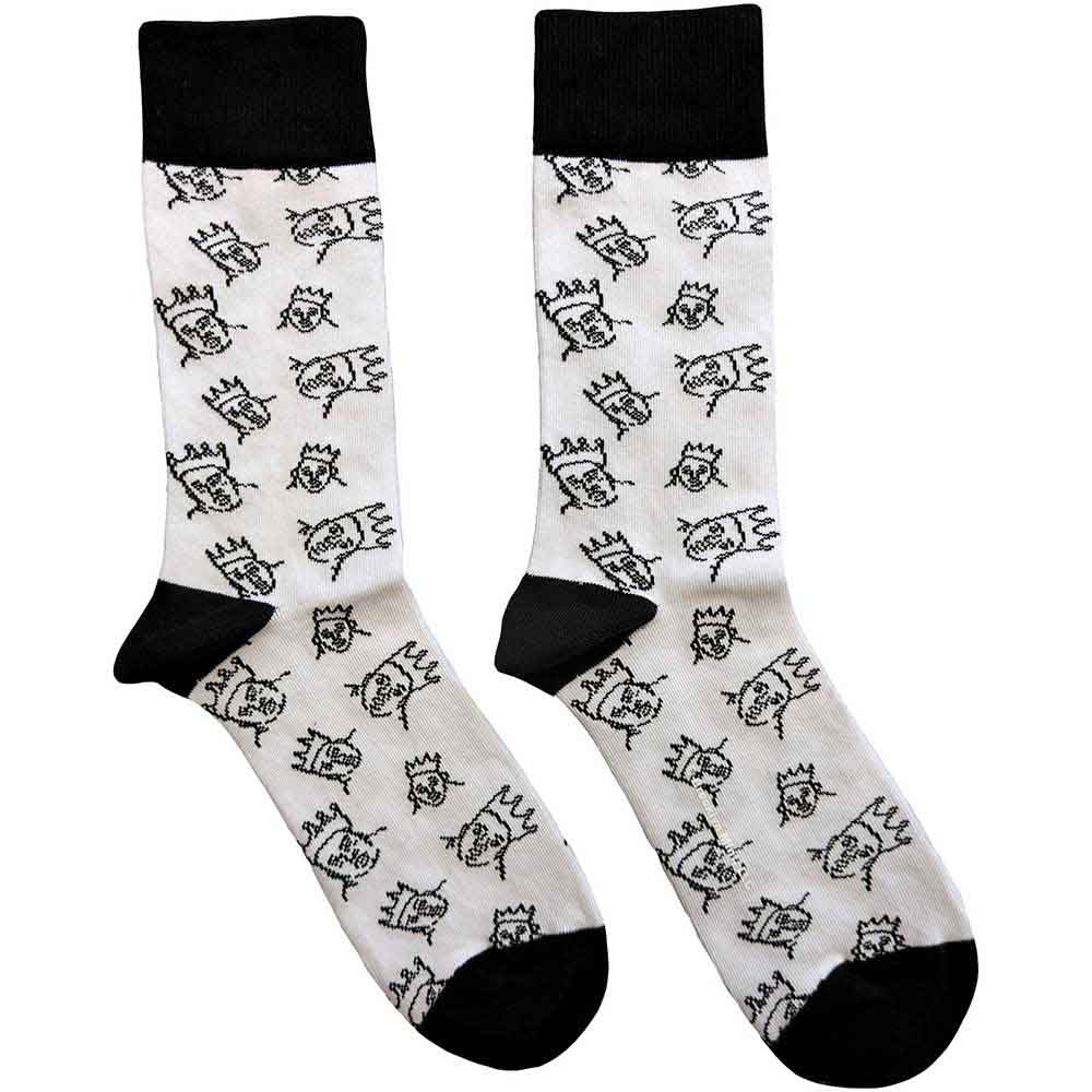 Biggie Smalls - Hand-Drawn - Socks White