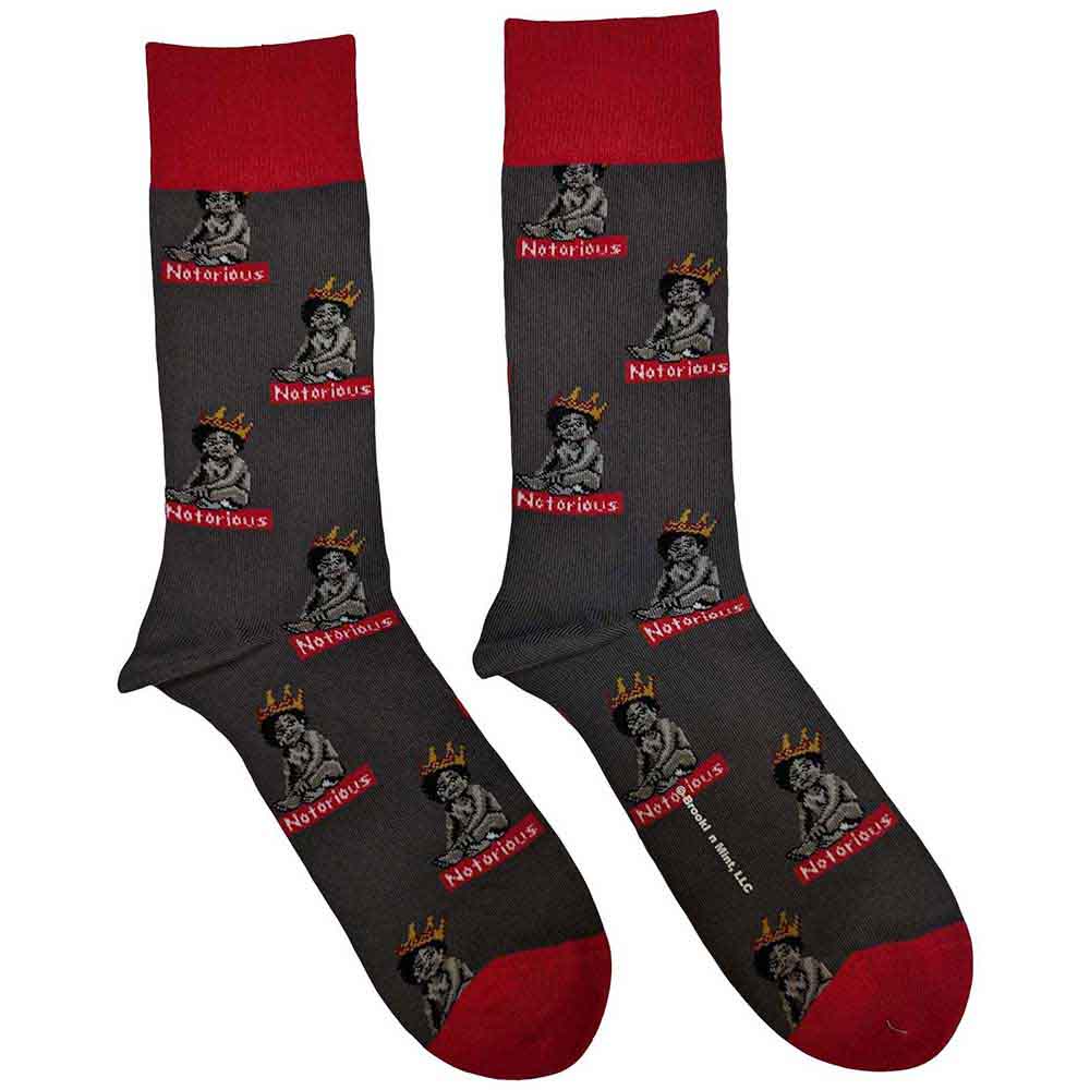 Biggie Smalls - Notorious Baby - Socks Grey