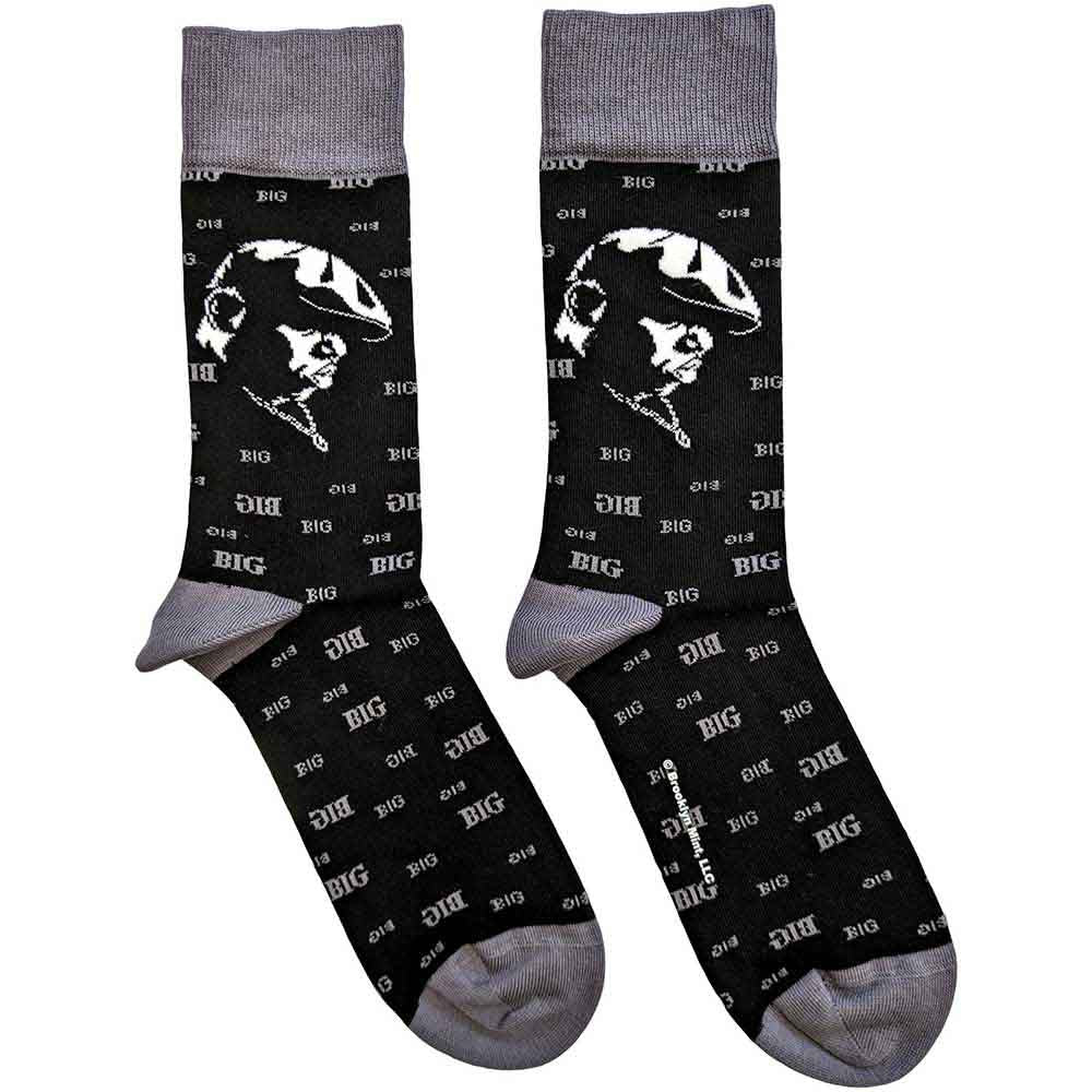 Biggie Smalls - Side Portrait - Socks Black