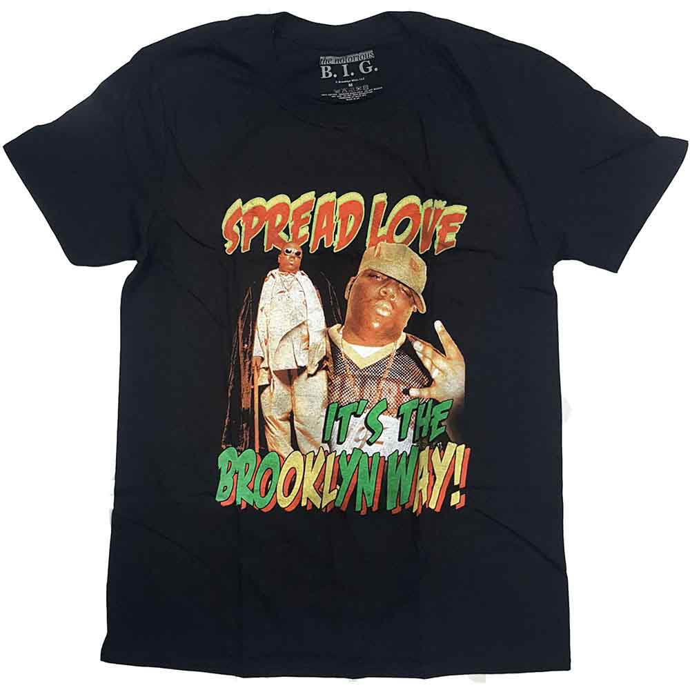 Biggie Smalls - Spread The Love - T-Shirt Black