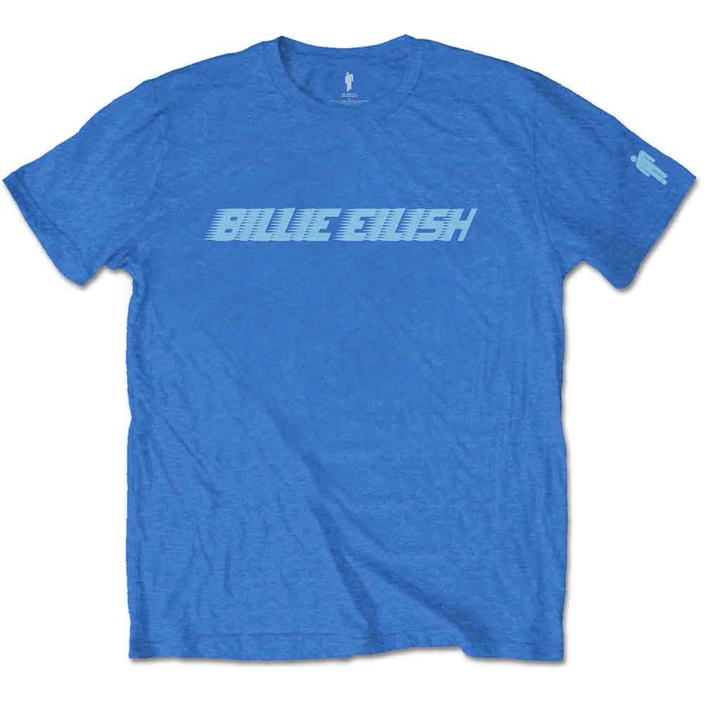 Billie Eilish - Blue Racer Logo - T-Shirt Blue
