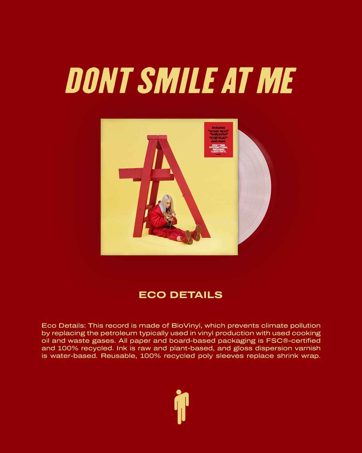 Billie Eilish - Dont Smile At Me (Limited Edition, International Pressing, Clear Colored Vinyl) [Import] - Vinyl