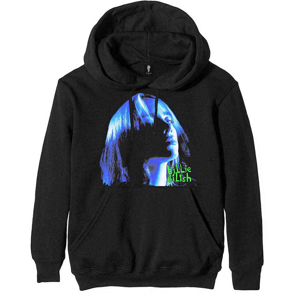Billie Eilish - Neon Shadow Blue - Sweatshirt Black
