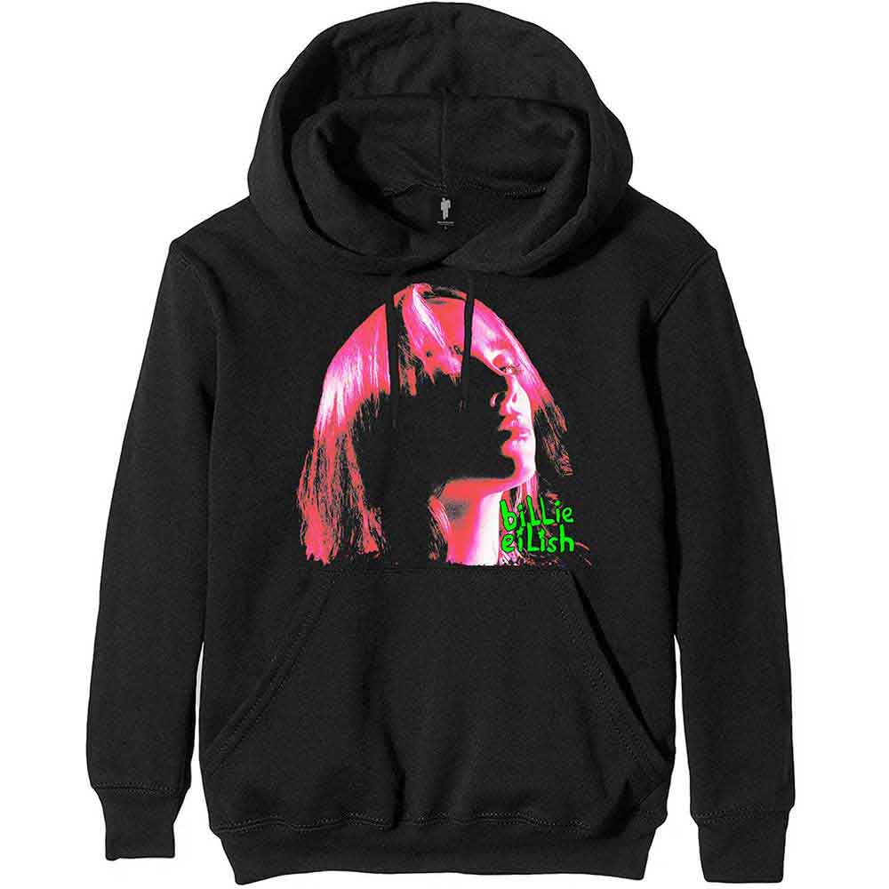 Billie Eilish - Neon Shadow Pink - Sweatshirt Black