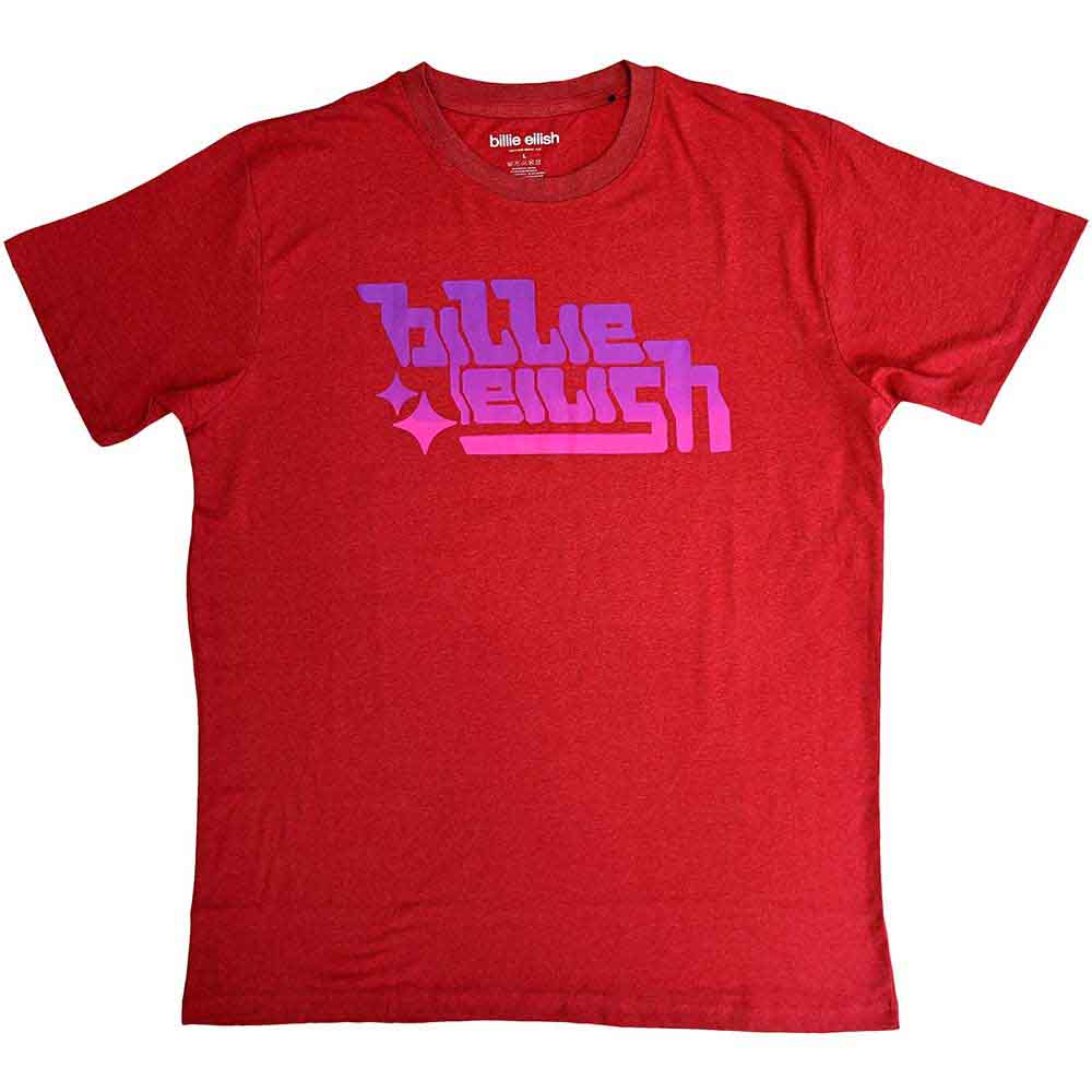 Billie Eilish - Purple Logo - T-Shirt Red