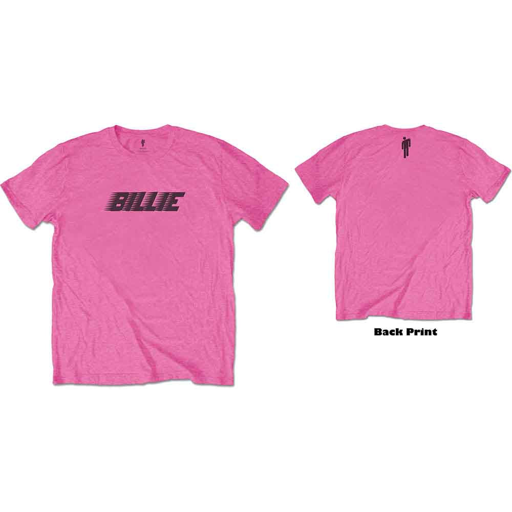 Billie Eilish - Racer Logo & Blohsh - T-Shirt Pink