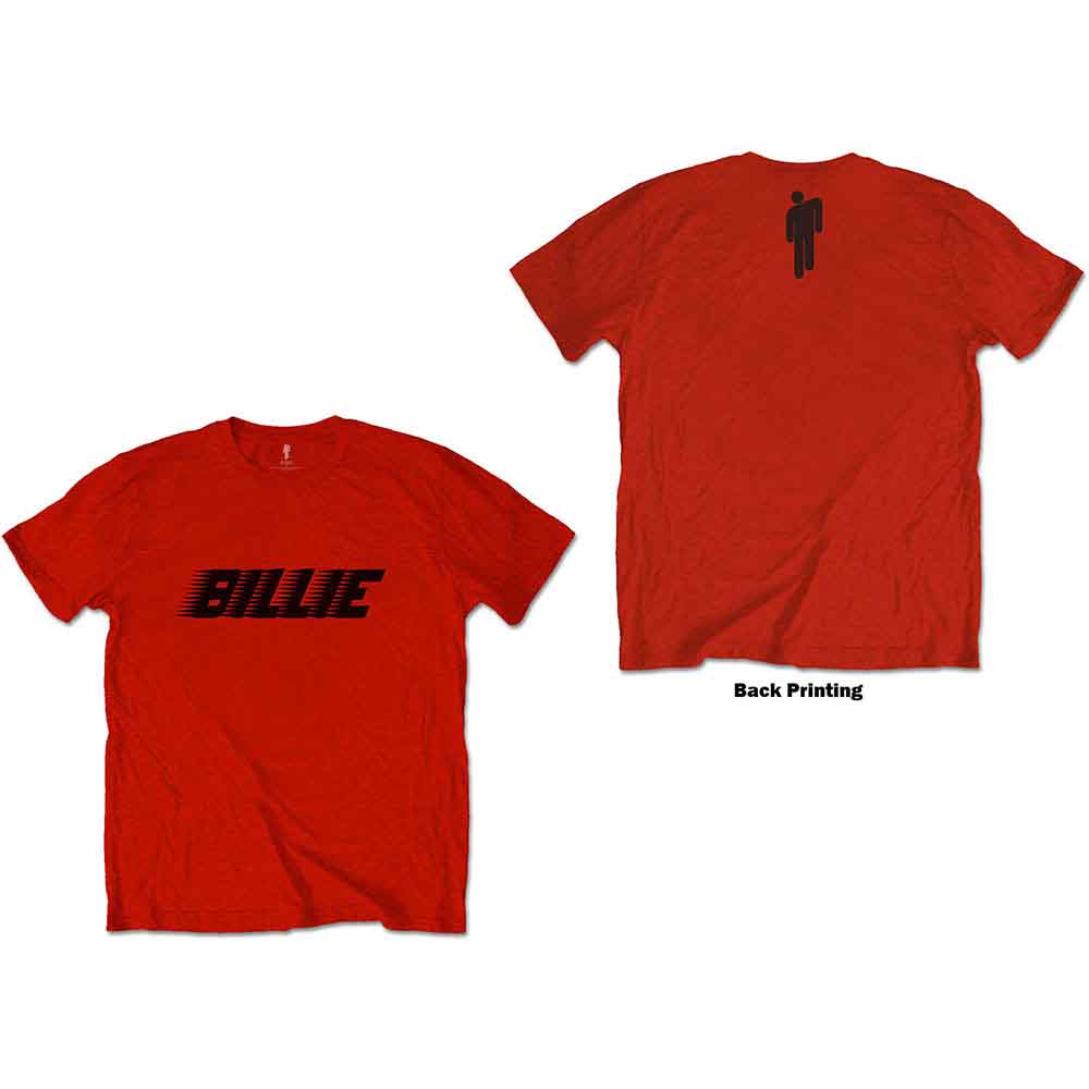 Billie Eilish - Racer Logo & Blohsh - T-Shirt Red