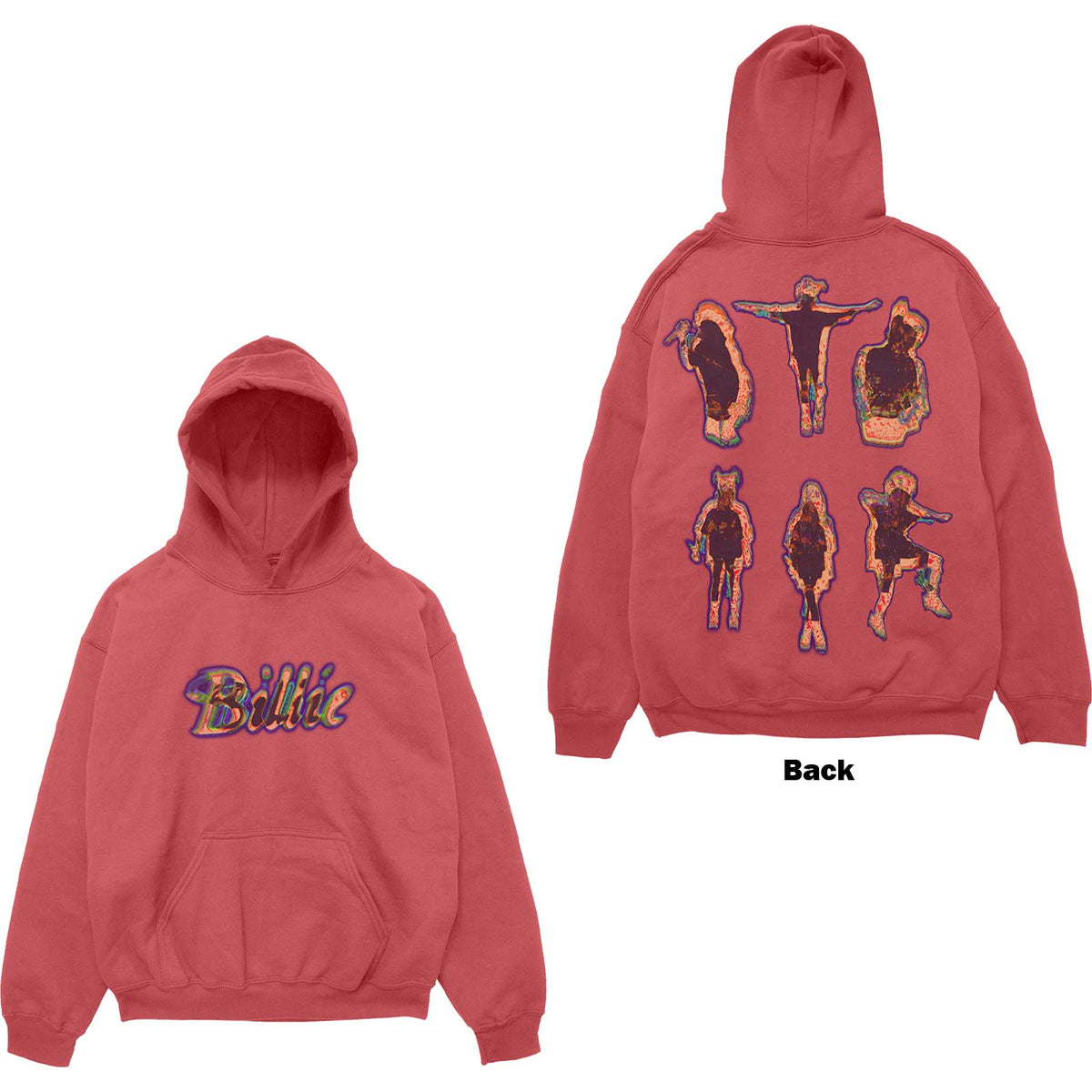 Billie Eilish - Silhouettes - Sweatshirt Red