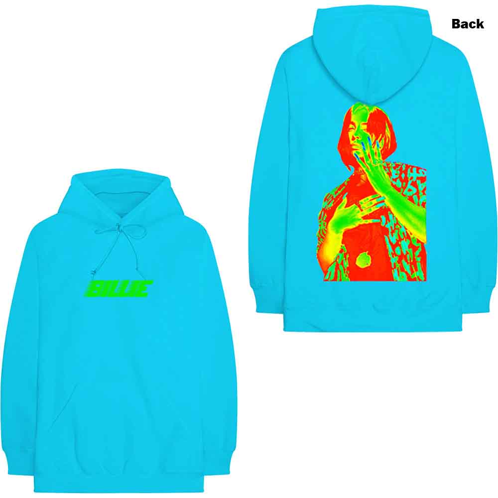 Billie Eilish - Thermal Photo - Sweatshirt Blue