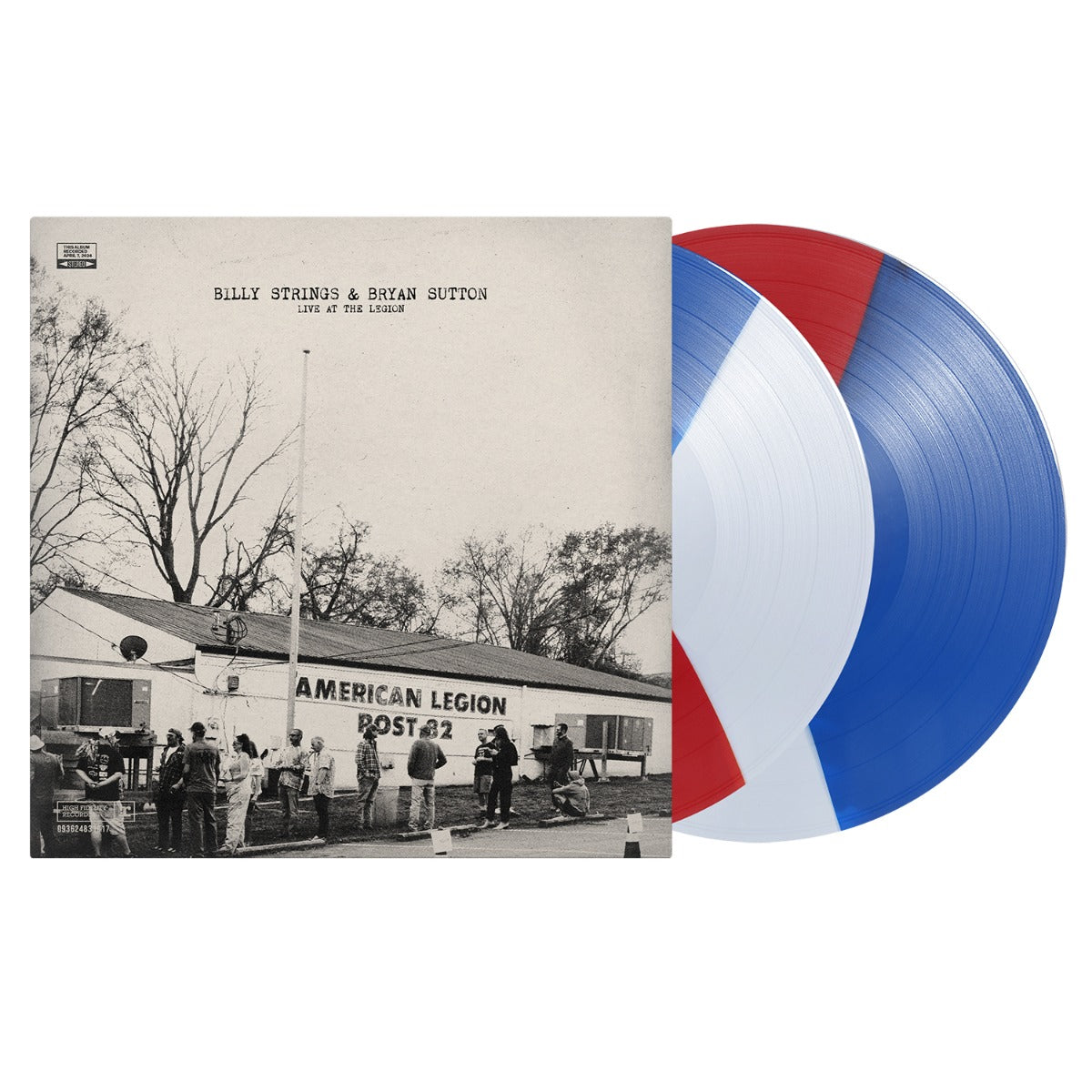 Billy Strings & Bryan Sutton - Live at the Legion Indie Exclusive, tri-color (red, white, blue) - Vinyl