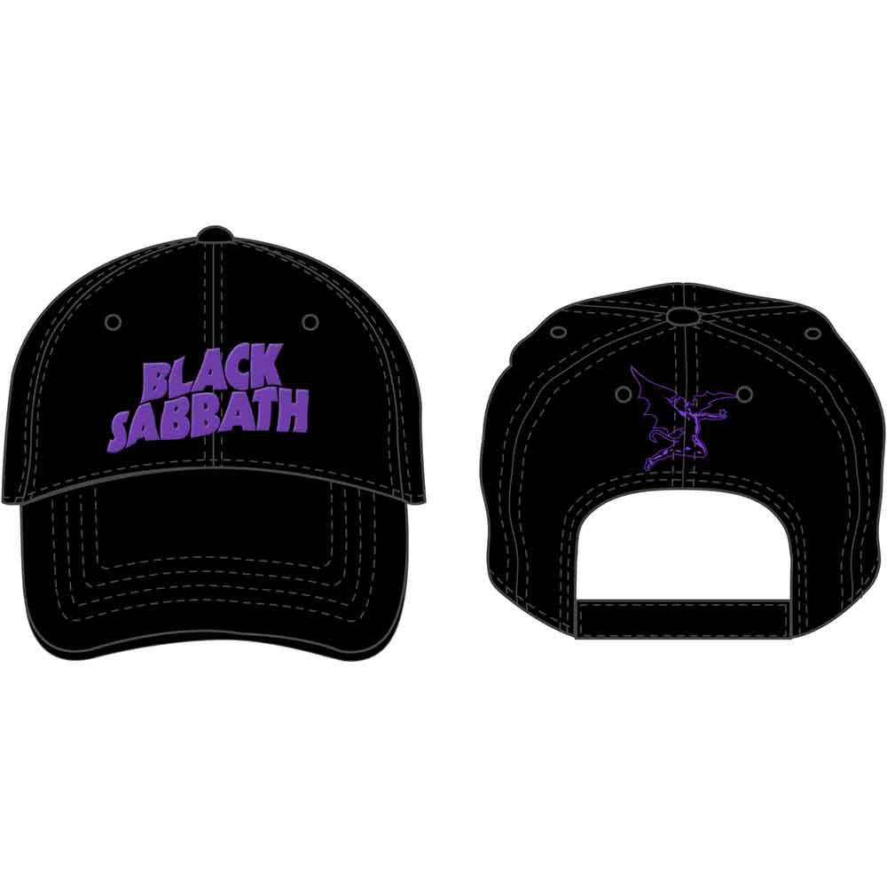 Black Sabbath - Demon & Logo - Hat Black