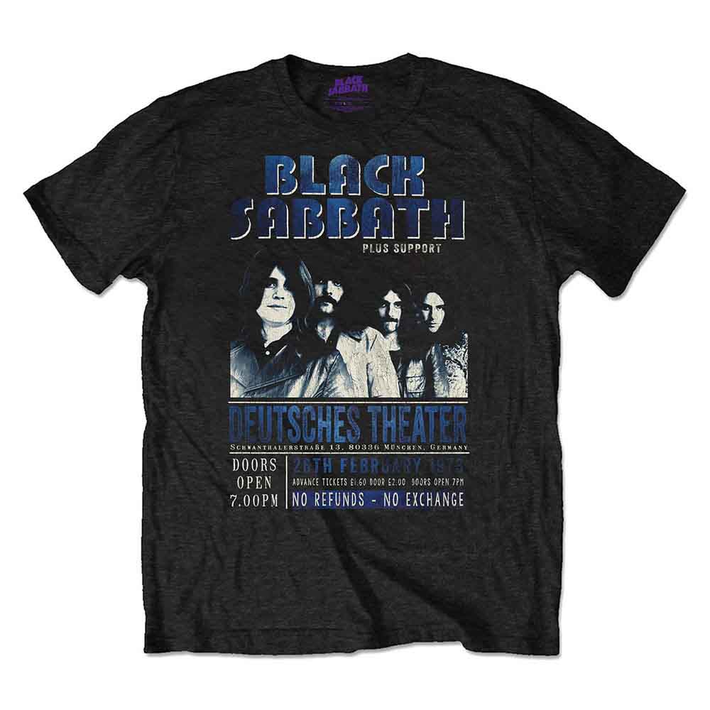 Black Sabbath - Deutsches '73 - T-Shirt Black
