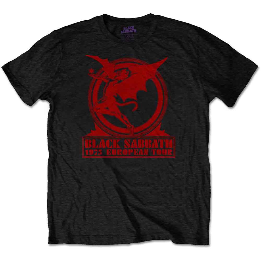 Black Sabbath - Europe '75 - T-Shirt Black
