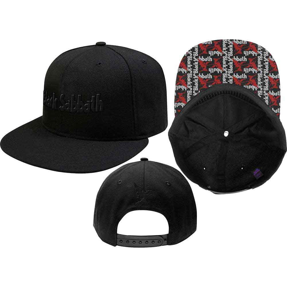 Black Sabbath - Logo & Demon - Hat Black