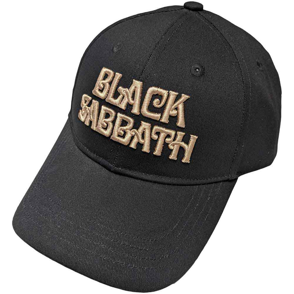 Black Sabbath - Text Logo - Hat Black