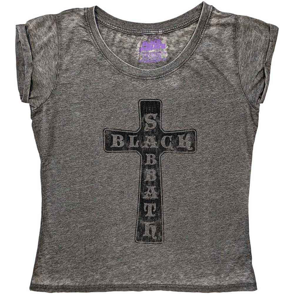 Black Sabbath - Vintage Cross - T-Shirt Grey