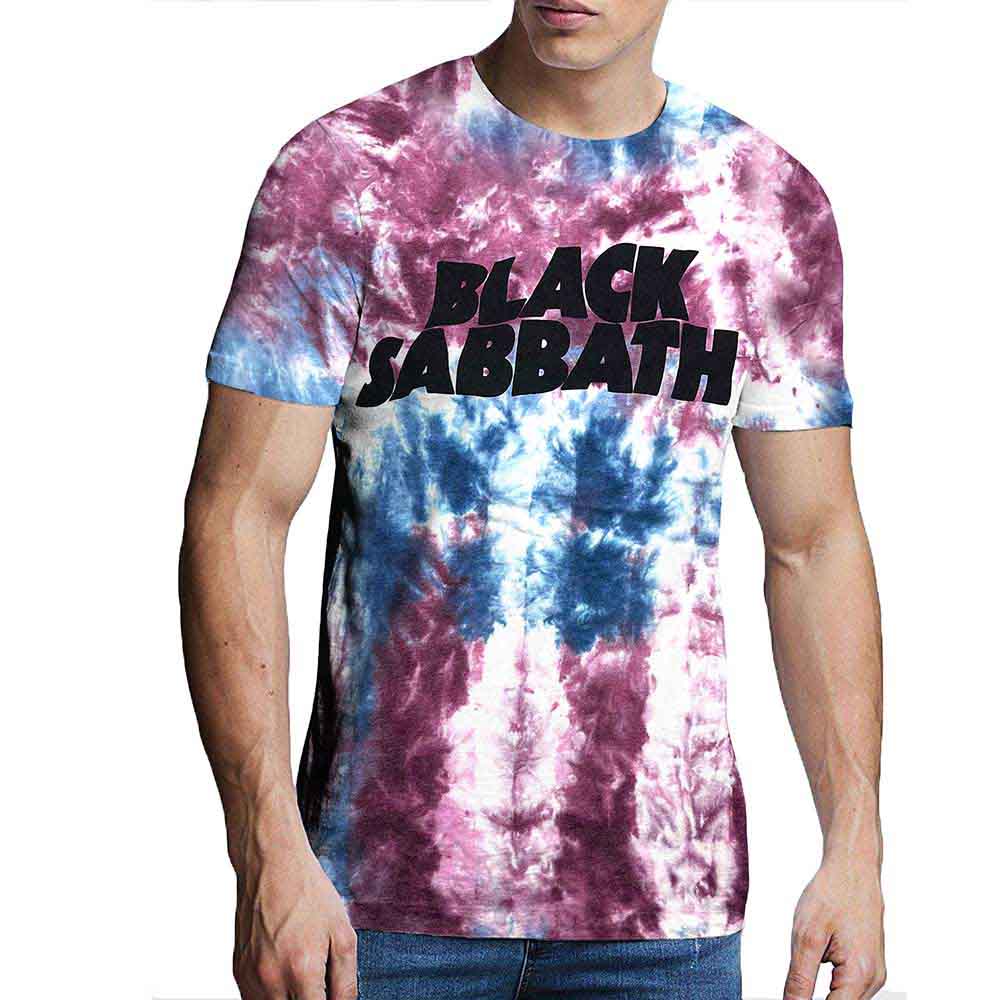 Black Sabbath - Wavy Logo - T-Shirt Blue