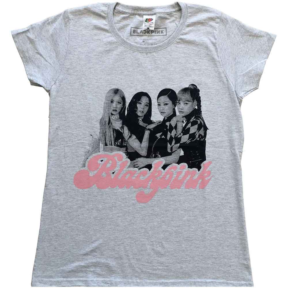 BLACKPINK - Photo - T-Shirt Grey