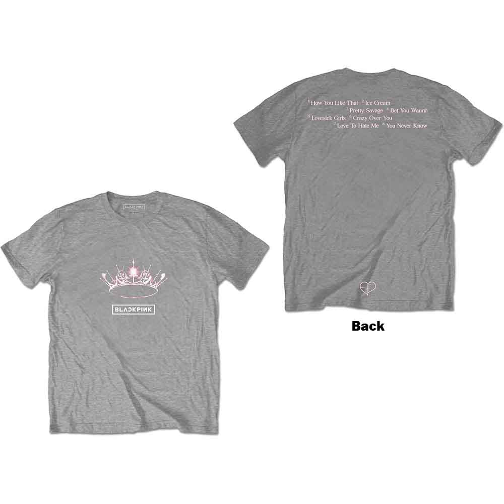 BLACKPINK - The Album - Crown - T-Shirt Grey