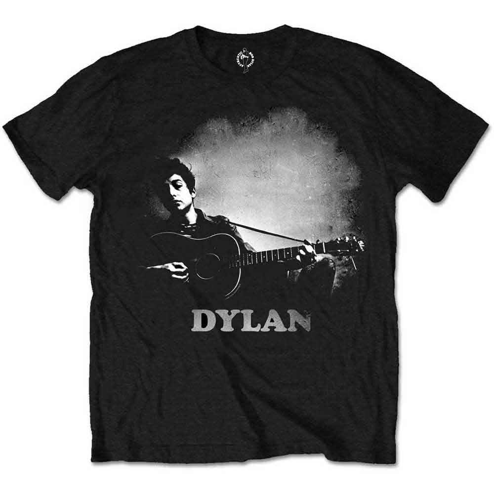 Bob Dylan - Guitar & Logo - T-Shirt