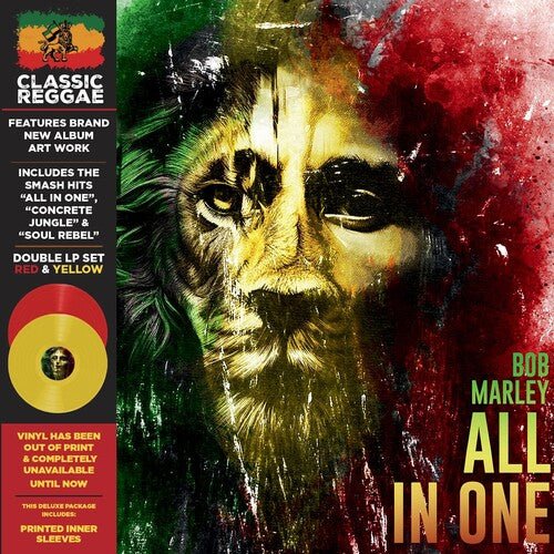 Bob Marley - All in One (Red & Yellow Colored Vinyl Limited Edition, Remastered) (2 Lp's) - Vinyl