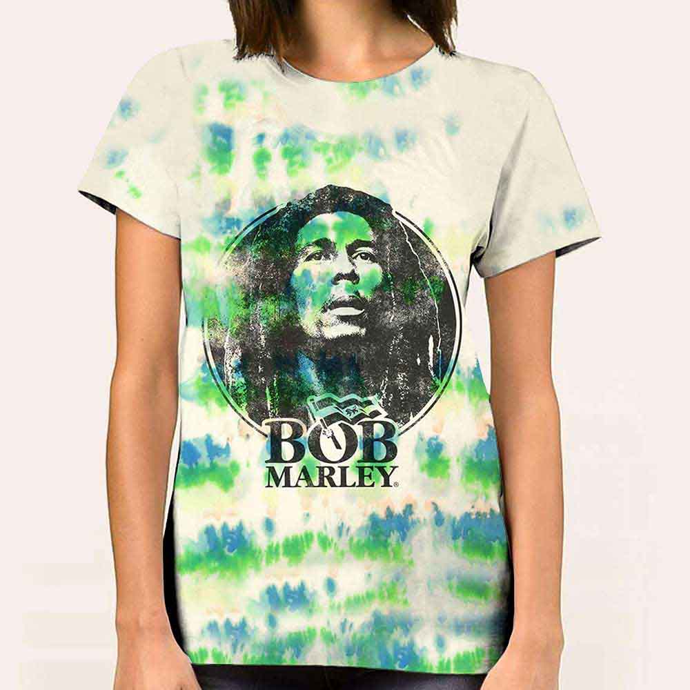 Bob Marley - Black & White Logo - T-Shirt White