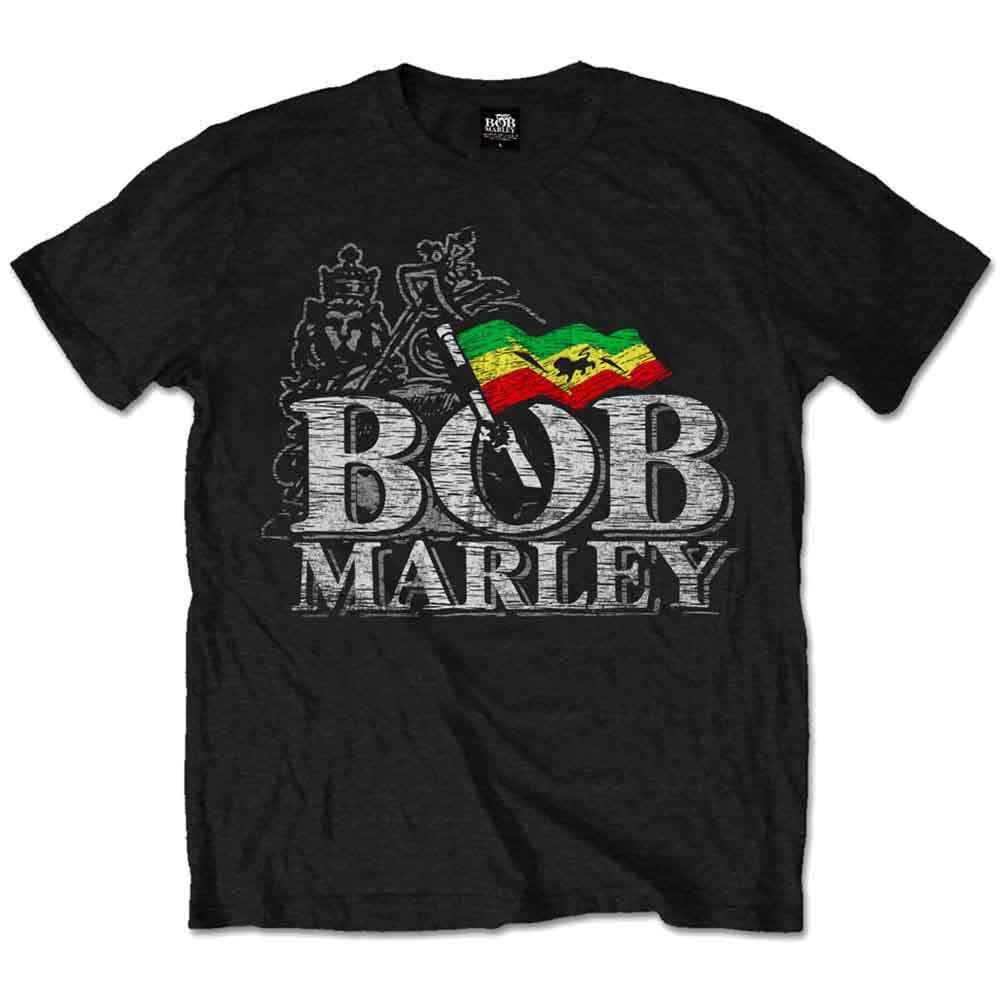 Bob Marley - Distressed Logo - T-Shirt