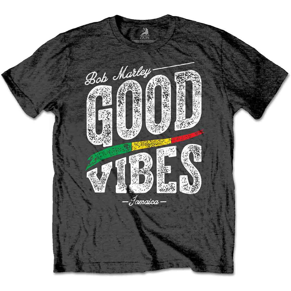 Bob Marley - Good Vibes - T-Shirt Grey