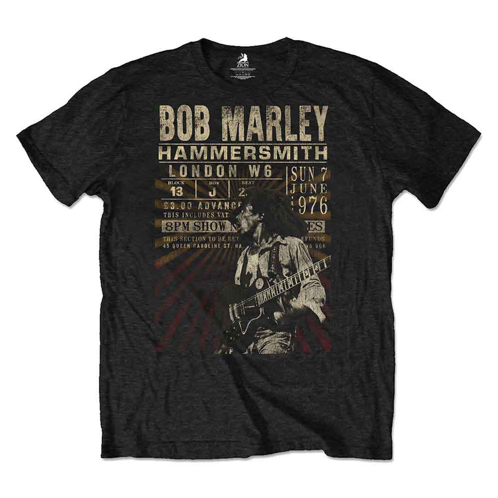 Bob Marley - Hammersmith '76 - T-Shirt Black