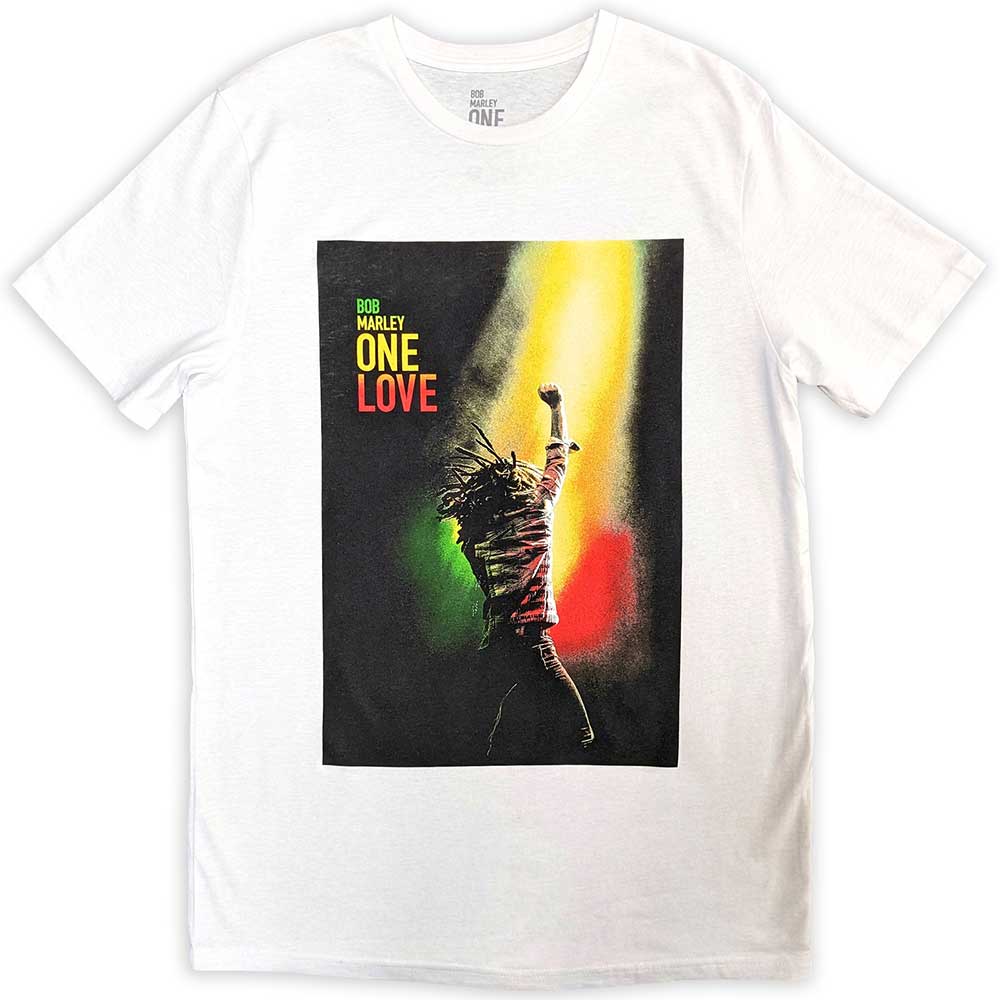 Bob Marley - One Love Movie Poster - T-Shirt White