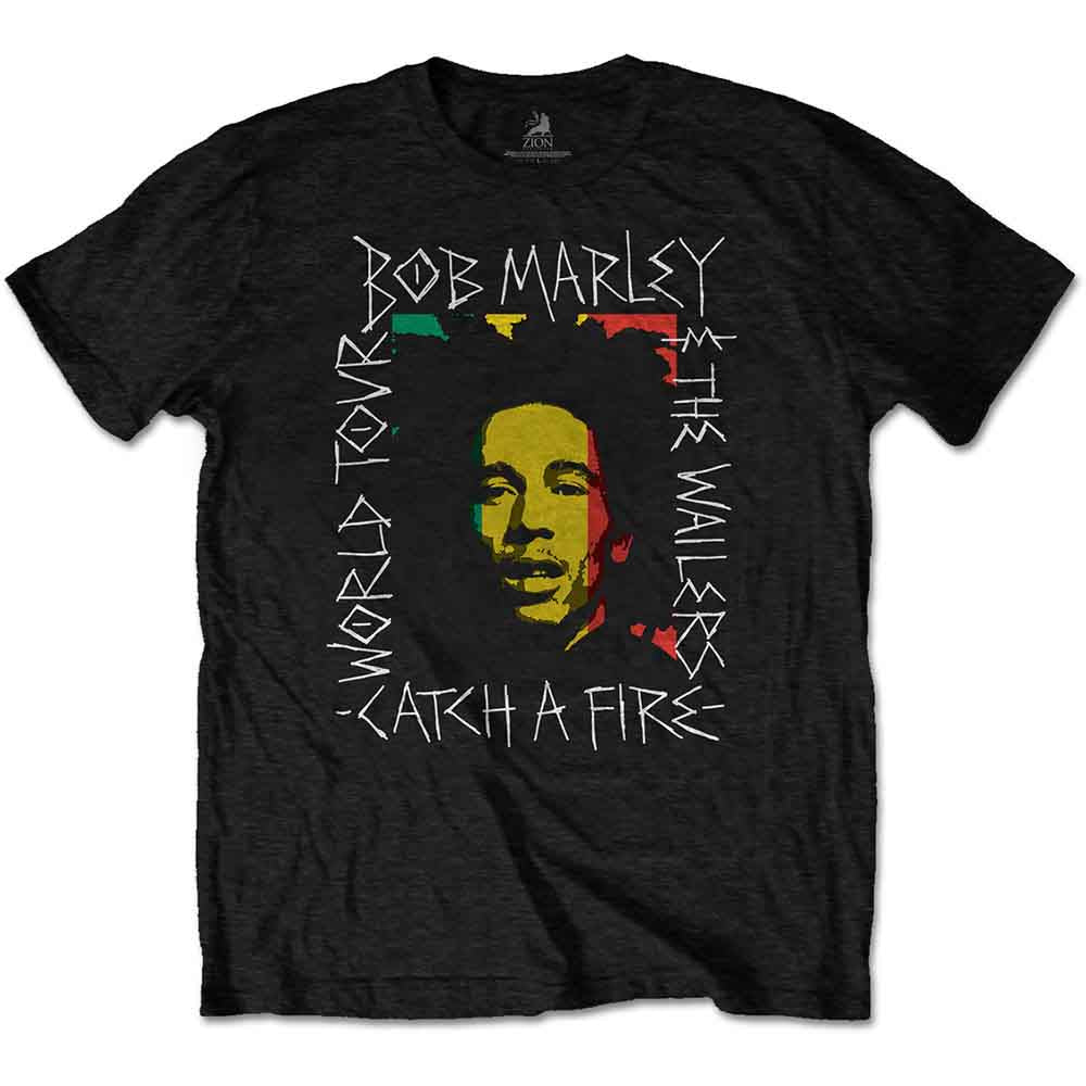 Bob Marley - Rasta Scratch - T-Shirt Black