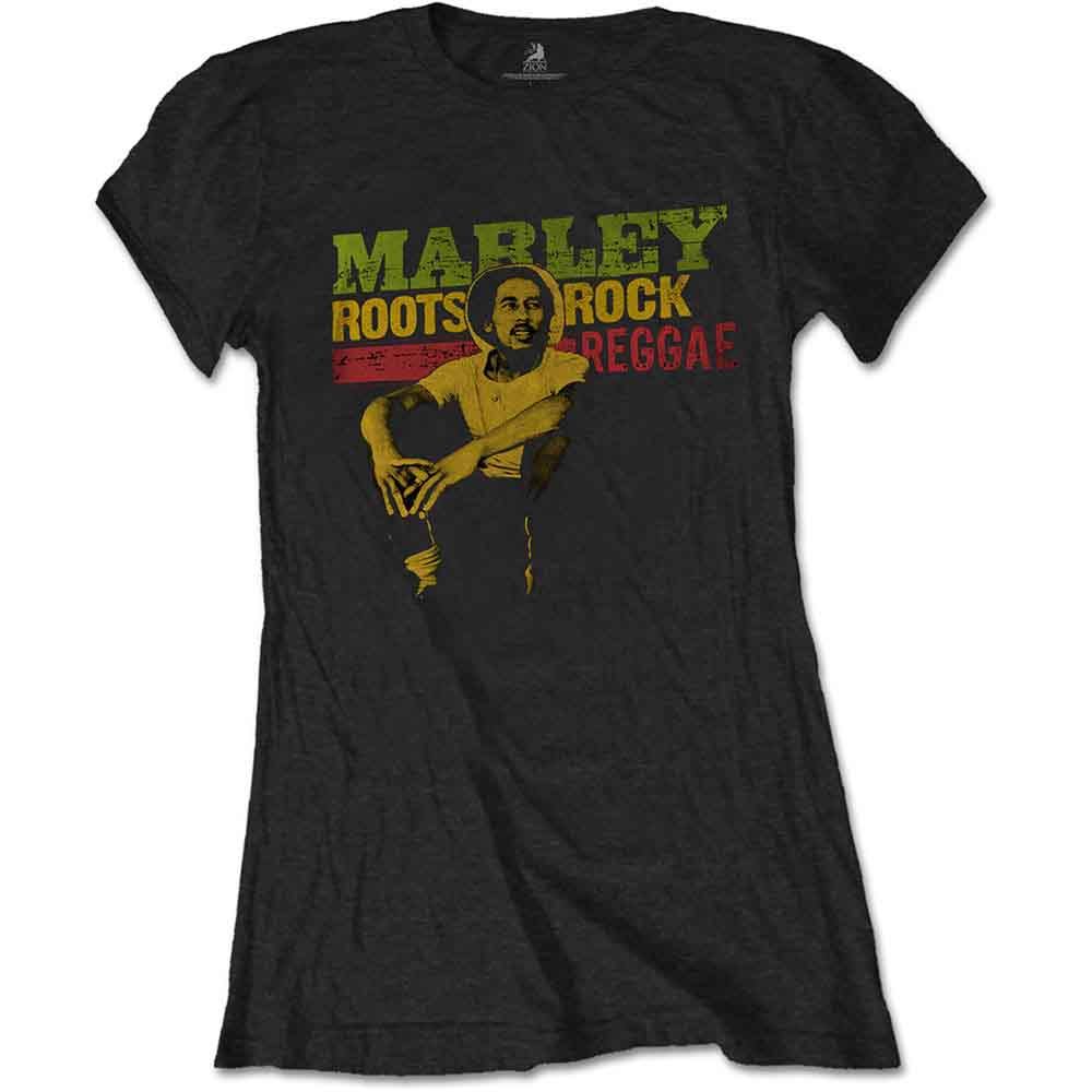 Bob Marley - Roots, Rock, Reggae - T-Shirt Black