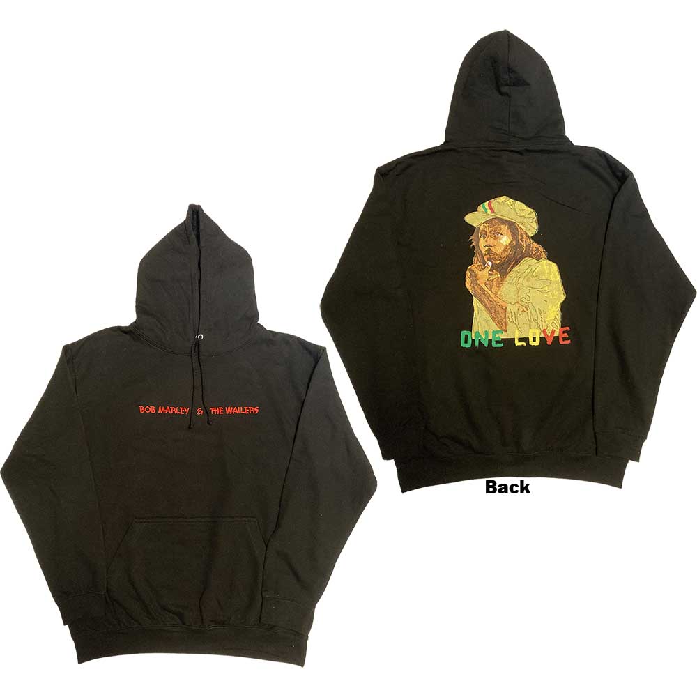 Bob Marley - Wailers One Love Portrait - Sweatshirt Black
