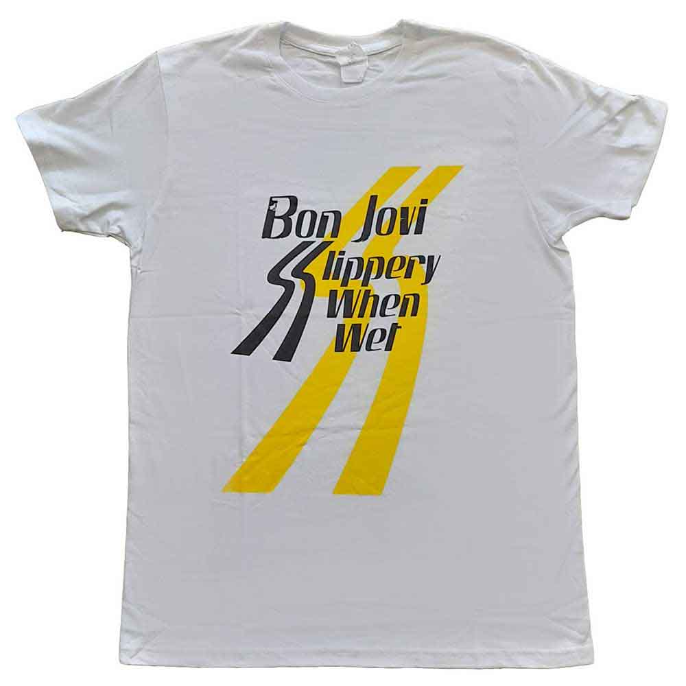 Bon Jovi - Slippery When Wet - T-Shirt White