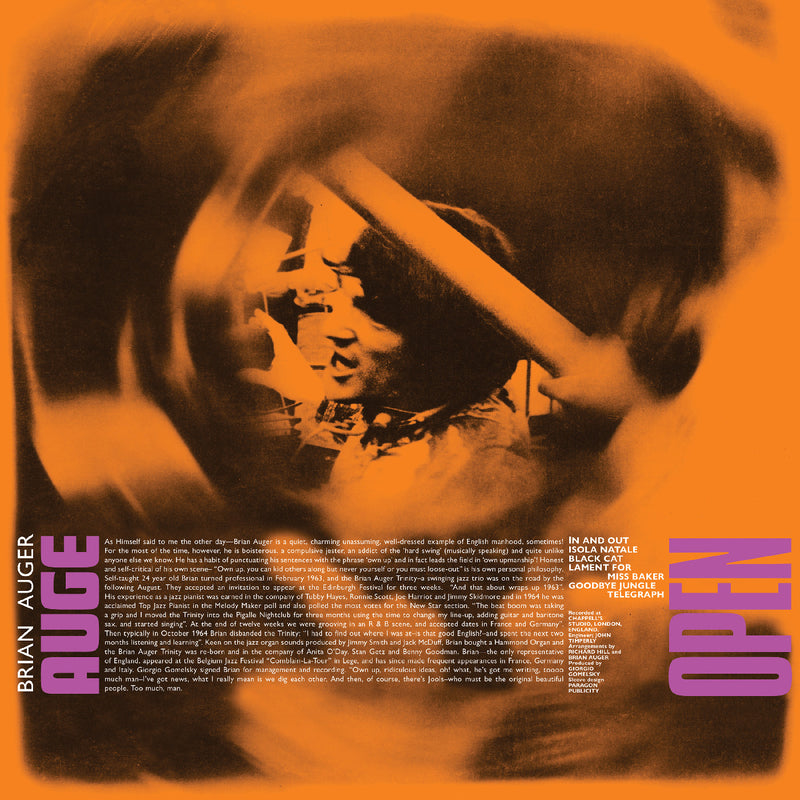 Brian Auger & The Trinity Driscoll Julie - Open - Vinyl