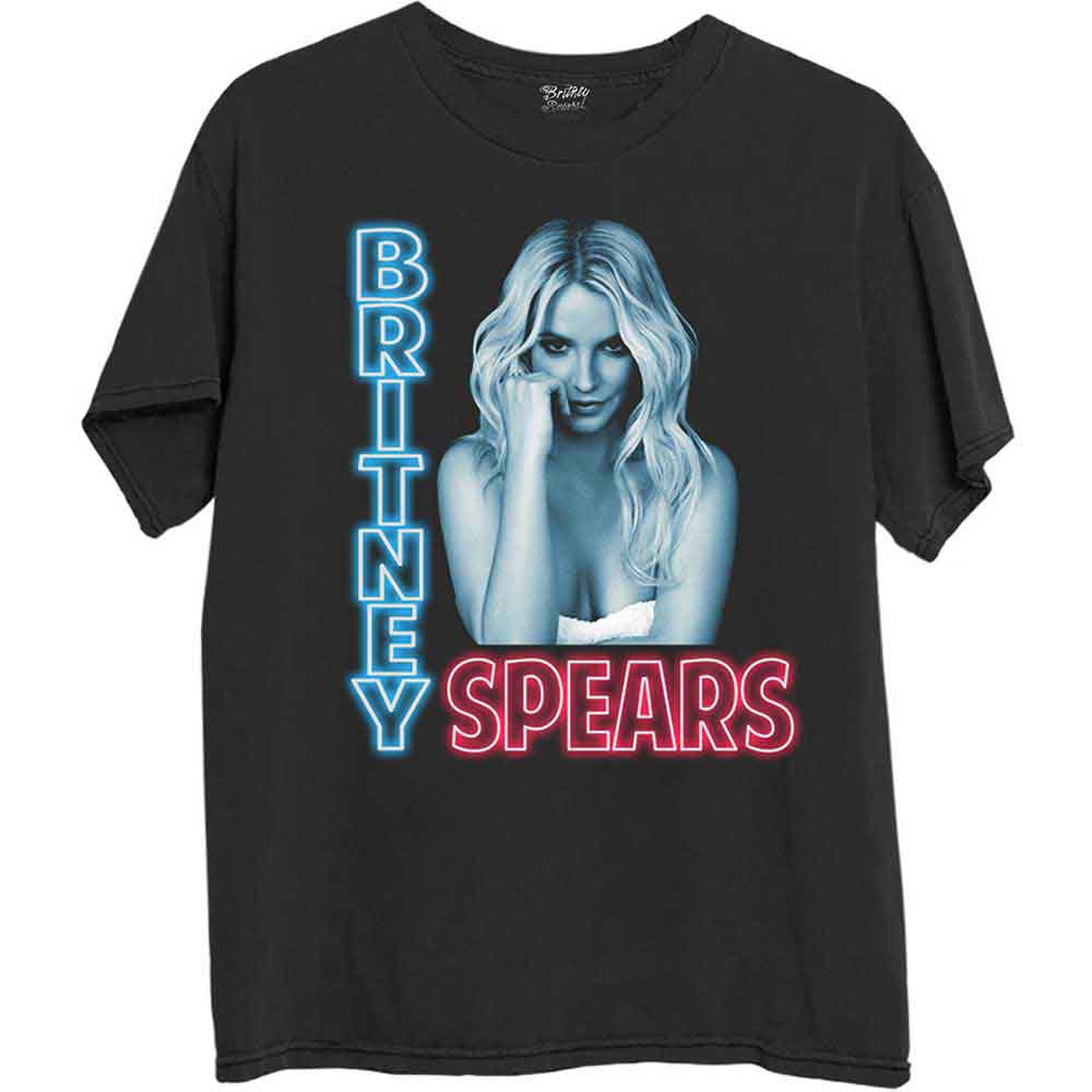 Britney Spears - Neon Light - T-Shirt Black