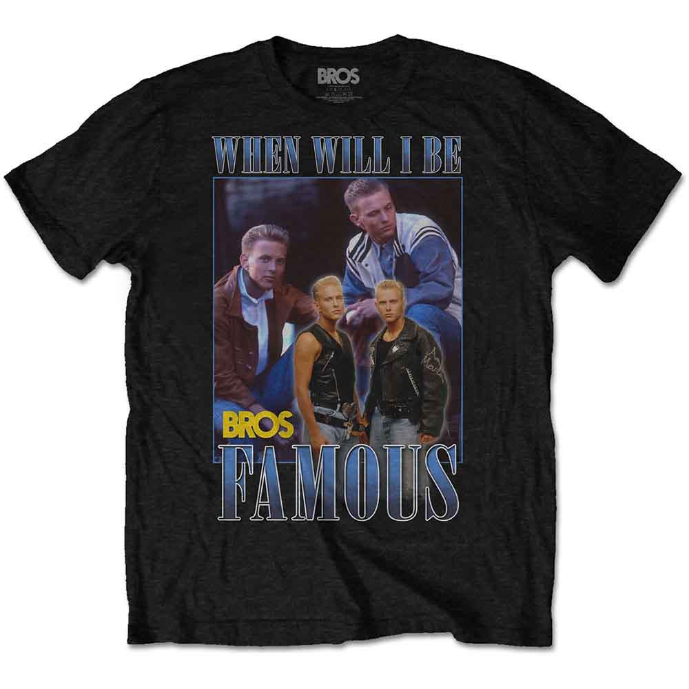 Bros - Famous Homage - T-Shirt Black
