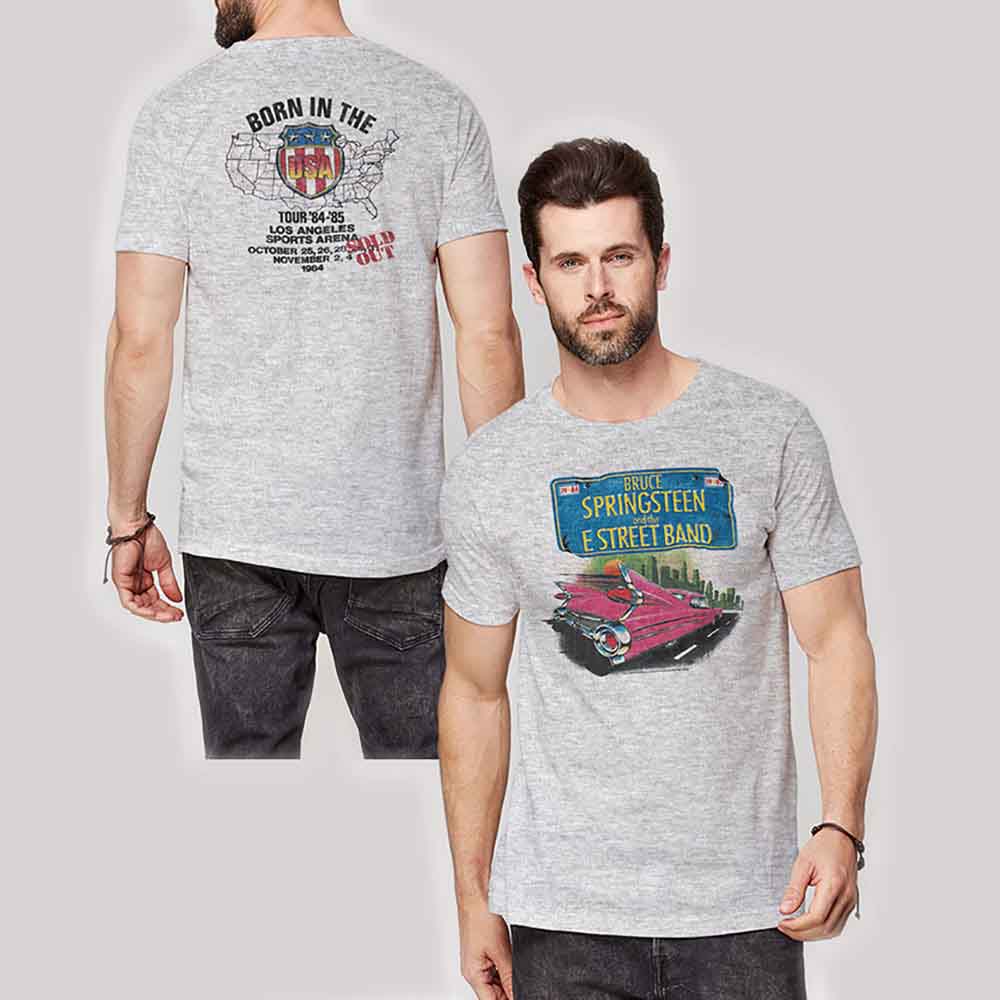 Bruce Springsteen - Pink Cadillac - T-Shirt Grey