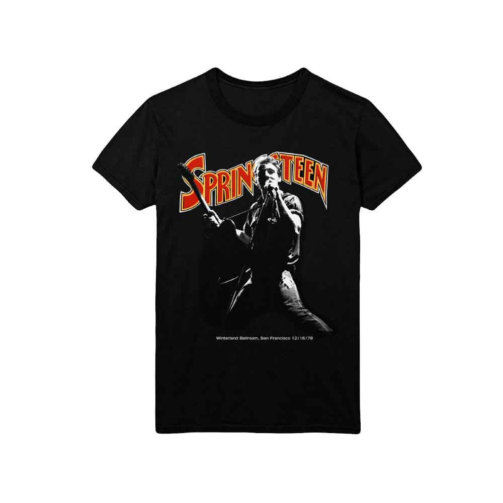 Bruce Springsteen - Winterland Ballroom Singing - T-Shirt Black