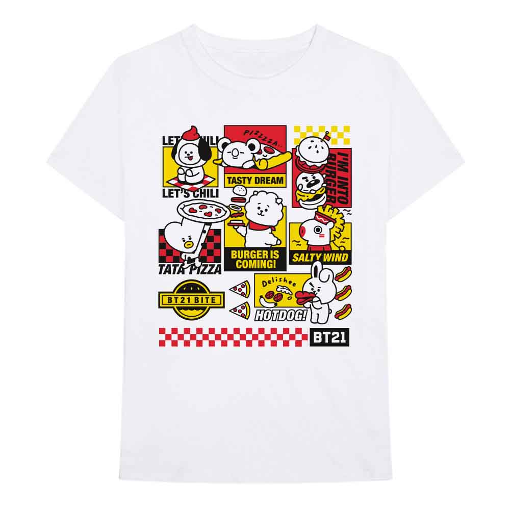 BT21 - Bite Fast Food - T-Shirt White