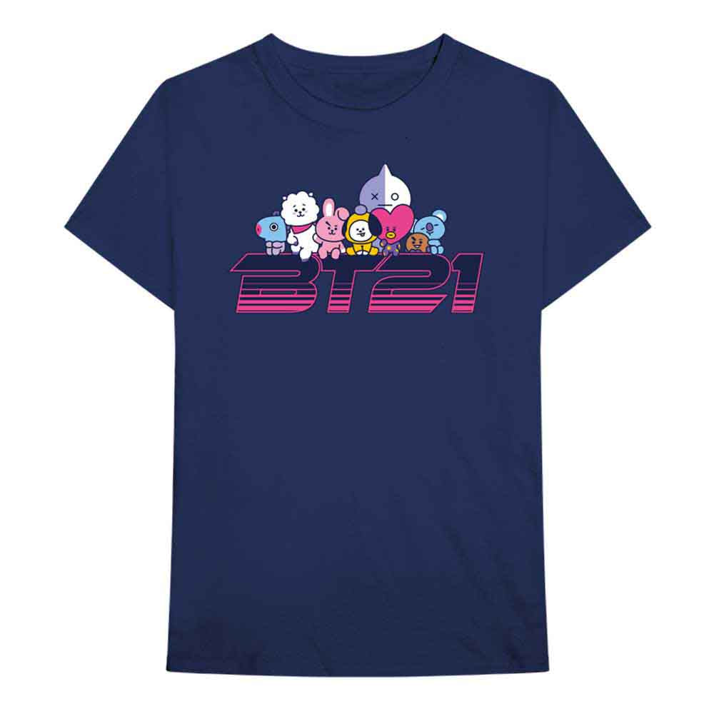 BT21 - Space Wappen Logo - T-Shirt Blue