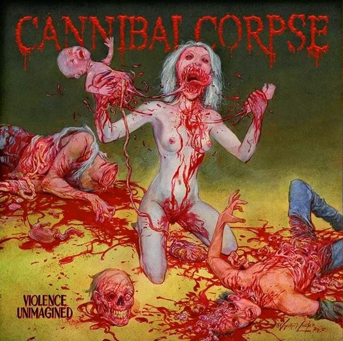 Cannibal Corpse - Violence Unimagined (Limited Edition, Clear with Red Splatter Colored Vinyl, Uncensored Version) - Vinyl