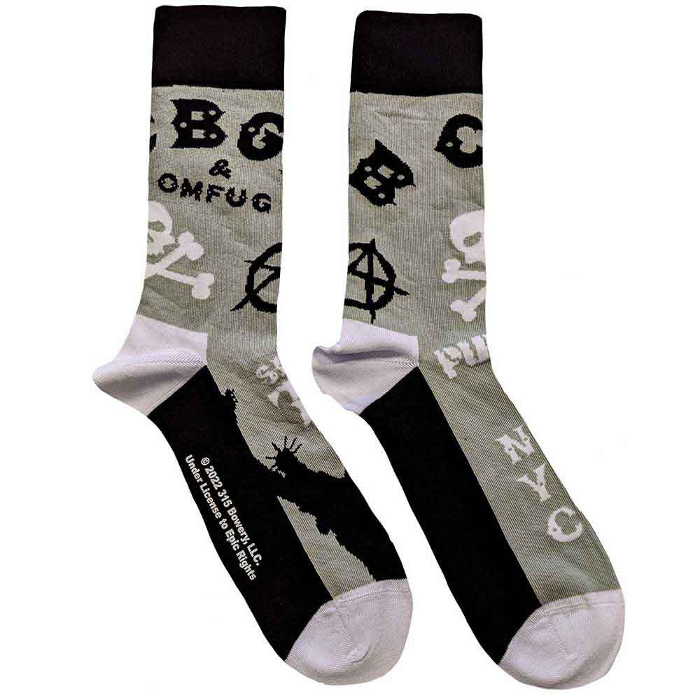 CBGB - Logos - Socks Grey