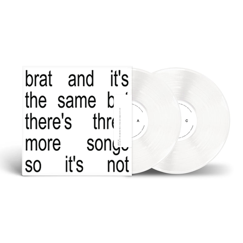 Charli XCX - Brat And It's The Same But There's Three More Songs So It's Not (Colored Vinyl, White) (2 Lp) - Vinyl