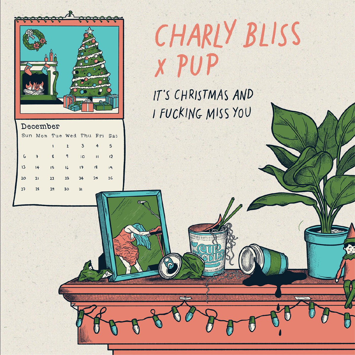 Charly Bliss - It's Christmas and I Fucking Miss You (featuring PUP) (BLUE VINYL) - Vinyl