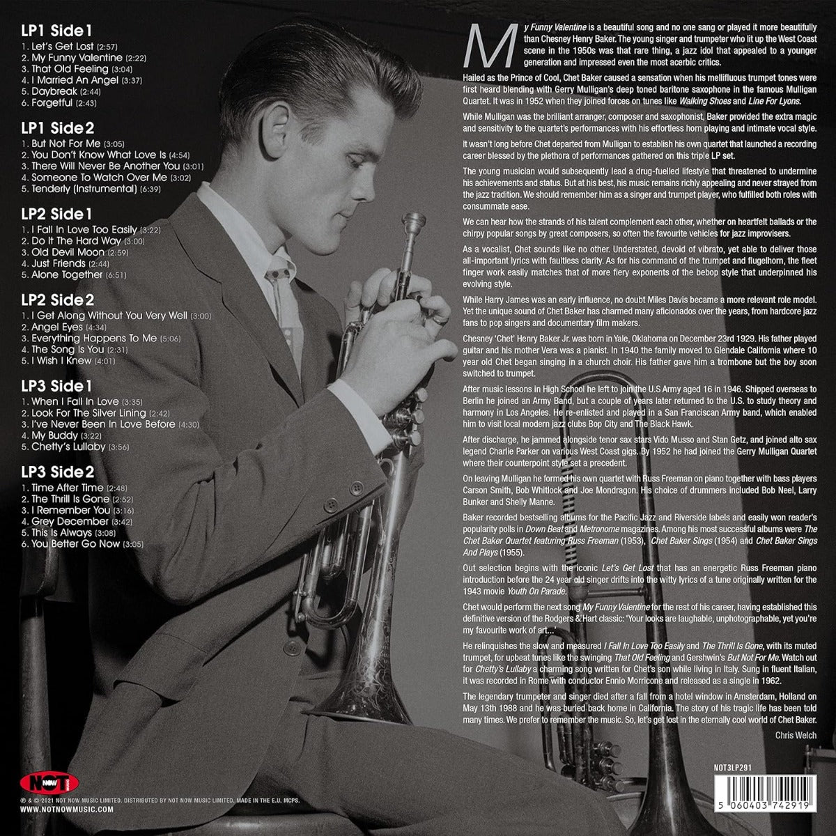 Chet Baker - Platinum Jazz (Silver Vinyl) [Import] (3 Lp's) - Vinyl