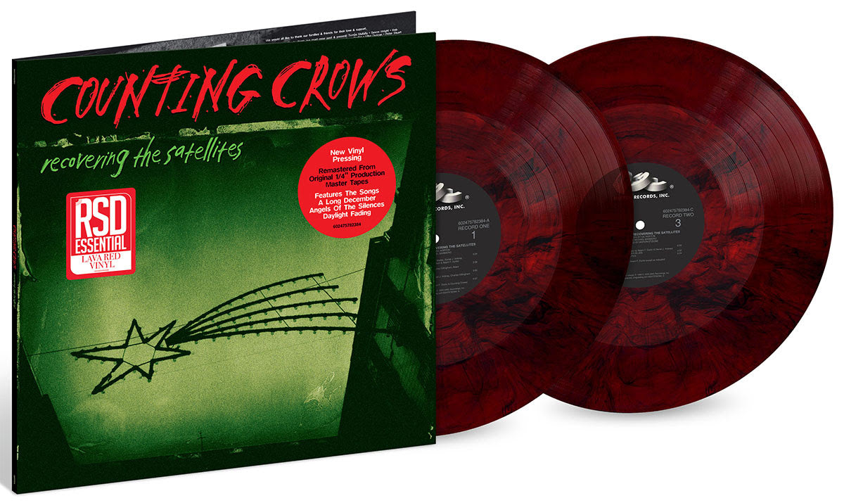 Counting Crows - Recovering The Satellites (Indie Exclusive, "Lava" Red Colored Vinyl, Remastered) (2 Lp's) - Vinyl