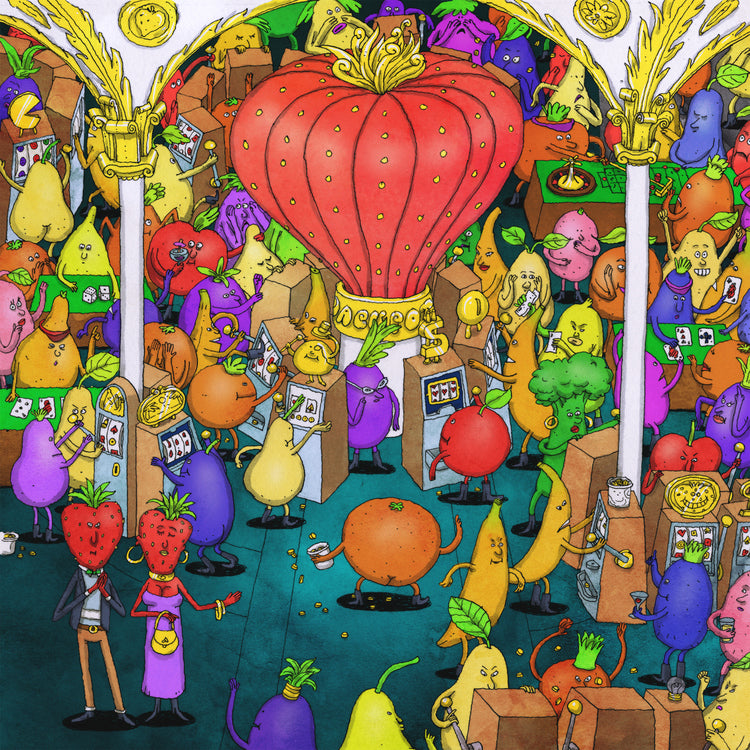 Dance Gavin Dance - Jackpot Juicer (INDIE EX) [Yellow with Red & Black Splatter Vinyl] - Vinyl