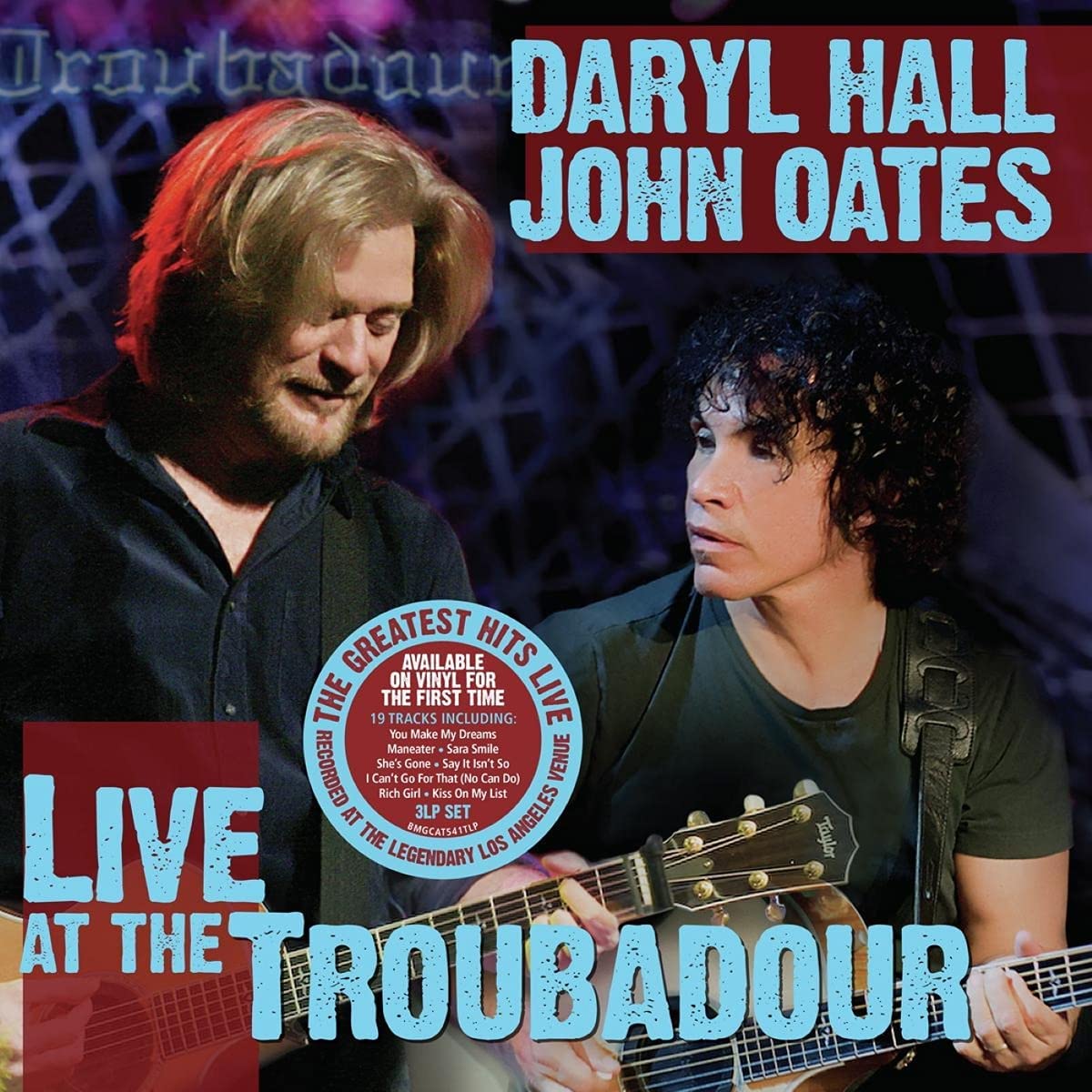 DARYL HALL & JOHN OATES - Live at The Troubadour - Vinyl