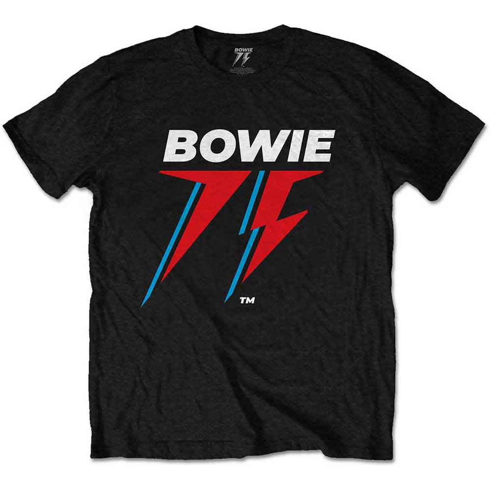 David Bowie - 75th Logo - T-Shirt Black